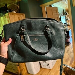 Coach Teal Leather Satchel
